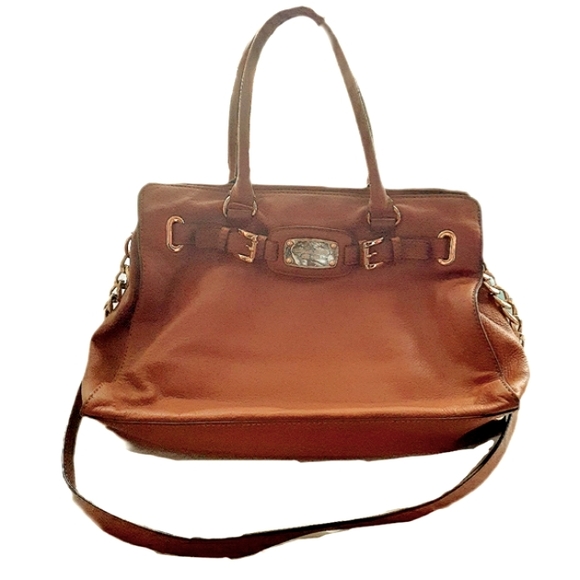 Michael Kors Hamilton East West Heritage Handbag in Cognac - Picture 4 of 10